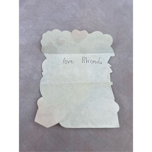 Vintage Valentine’s Day Card Train Engineer Locomotive Ephemera - Picture 6 of 6